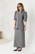 Костюм с юбкой 2151-1 серый Ambera style фото 3