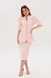 Костюм с юбкой 2155 пудра Ambera style фото 3