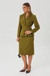 Костюм с юбкой 2173 оливка Ambera style фото 3