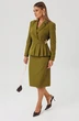 Костюм с юбкой 2173 оливка Ambera style фото 4
