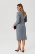 Костюм с юбкой 2173-2 серый Ambera style фото 2