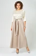 Платье 1229 молочный+капучино ANASTASIA MAK