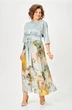 Платье 1229-Ш  голубой + цветы ANASTASIA MAK фото 4