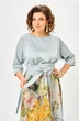 Платье 1229-Ш  голубой + цветы ANASTASIA MAK фото 5