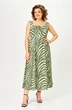 Сарафан 1268 зеленый+молочный ANASTASIA MAK