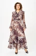 Платье 1280 бежево-коричневый ANASTASIA MAK