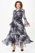 Платье 1280 серый +черный мультиколор ANASTASIA MAK фото 4