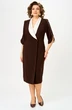 Платье 1308 коричневый ANASTASIA MAK