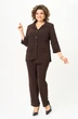 Костюм брючный 1311 коричневый ANASTASIA MAK