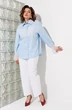 Блузка 1352 голубой ANASTASIA MAK фото 4