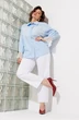 Блузка 1352 голубой ANASTASIA MAK фото 3