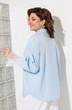 Блузка 1352 голубой ANASTASIA MAK фото 2