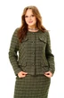 Костюм с юбкой 1354 зеленый меланж ANASTASIA MAK фото 3