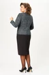 Костюм с юбкой 544-С серый + черный ANASTASIA MAK фото 2