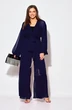 Костюм брючный 1063-1 темно-синий Anastasia