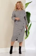 Костюм с юбкой 1027 графит Anastasia