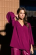 Блузка 1048-1 марсала Anastasia фото 3 Блузка 1048-1 марсала Anastasia фото 3