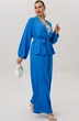 Костюм брючный 1063-1 васильковый Anastasia фото 4