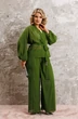 Костюм брючный 1063-1 травяной зеленый Anastasia фото 4