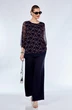 Костюм брючный 1099-1 темно-синий Anastasia