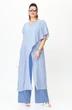 Костюм брючный 1100 голубой Anastasia
