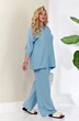 Костюм брючный 1102 голубой Anastasia
