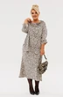 Костюм с юбкой 1158 платина Anastasia