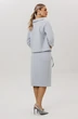 Костюм с юбкой 1163 серо-голубой Anastasia фото 2
