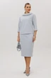 Костюм с юбкой 1163 серо-голубой Anastasia фото 5