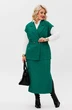 Костюм с юбкой 1171 бутылочно-зеленый Anastasia