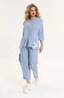 Костюм брючный 1202 серо-голубой Anastasia фото 3