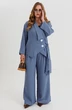 Костюм брючный 1211 деним Anastasia
