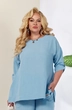 Блузка 1257 голубой Anastasia