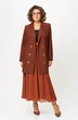 Костюм с юбкой 1262-1 терракот Anastasia