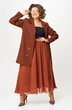Костюм с юбкой 1262-3 терракот Anastasia