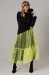 Костюм с юбкой 1298 черный + лимонный Anastasia фото 3 Костюм с юбкой 1298 черный + лимонный Anastasia фото 3