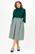 Костюм с юбкой 1304-1 изумрудный + гусиная лапка Anastasia фото 3