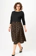Платье 1309-1 черный+принт Anastasia фото 4
