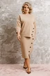 Костюм с юбкой 1312 бежевый Anastasia фото 5