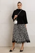 Костюм с юбкой 1320 черный Anastasia фото 5