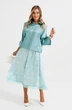 Костюм с юбкой 1322 бирюза Anastasia