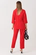 Костюм брючный 1324 красный Anastasia фото 2