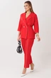 Костюм брючный 1324 красный Anastasia фото 3