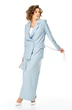 Костюм брючный 1337 холодный голубой Anastasia фото 4