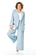 Костюм брючный 1337 холодный голубой Anastasia