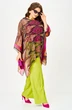 Костюм брючный 1339 лайм+мультиколор Anastasia фото 3