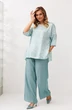 Костюм брючный 1341 бирюзовый Anastasia фото 3