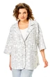 Жакет 1355 серо-белый Anastasia