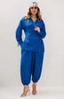 Костюм брючный 1357 васильковый Anastasia