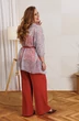 Костюм брючный 1364-1 индийский красный Anastasia фото 2